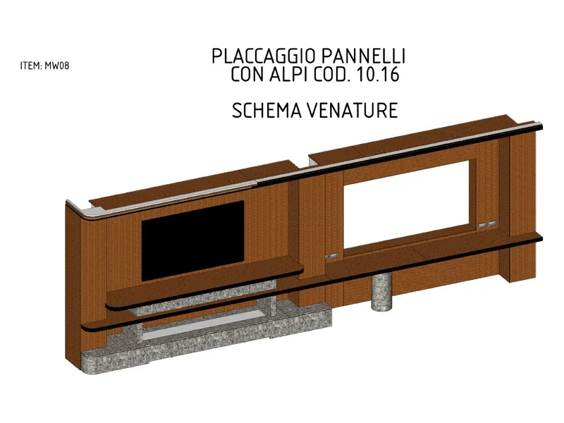 Boiserie con camino